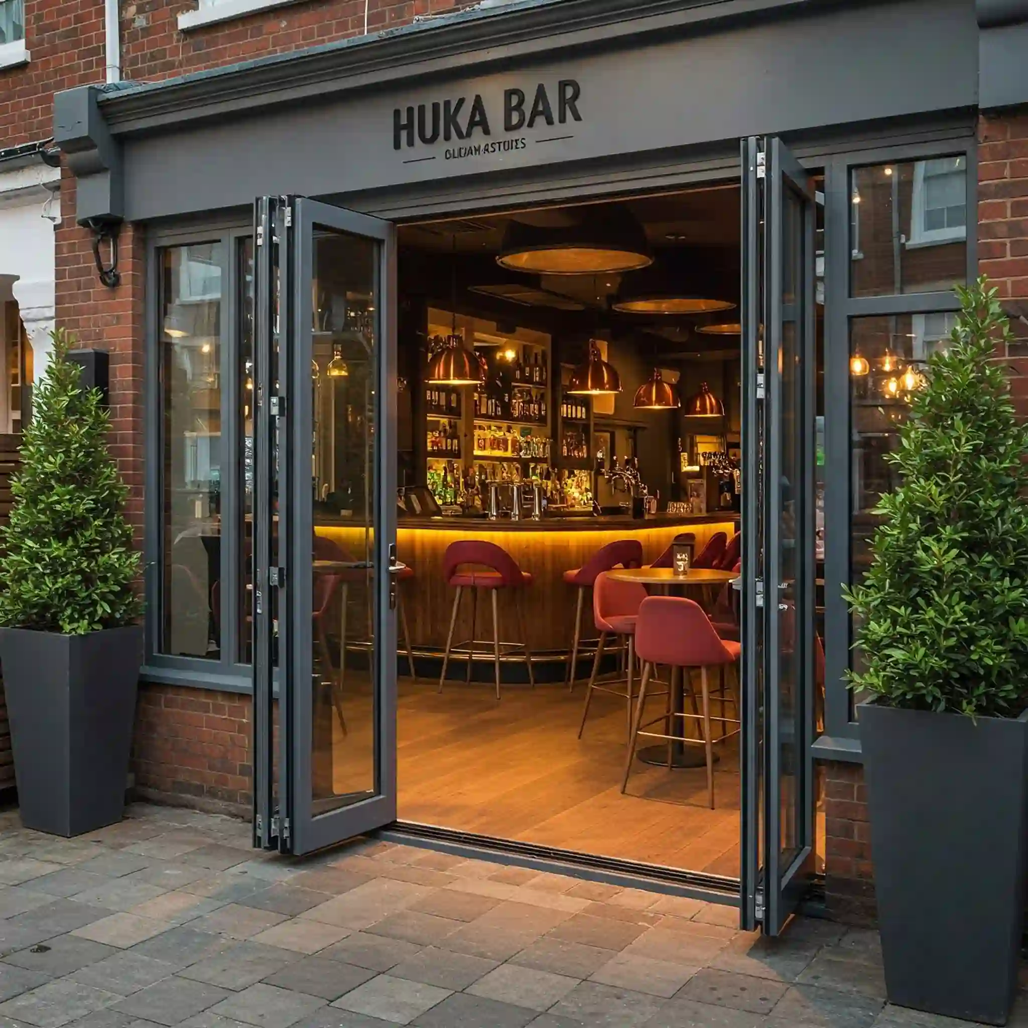 A perfectly functioning bifold door after a successful repair in London.